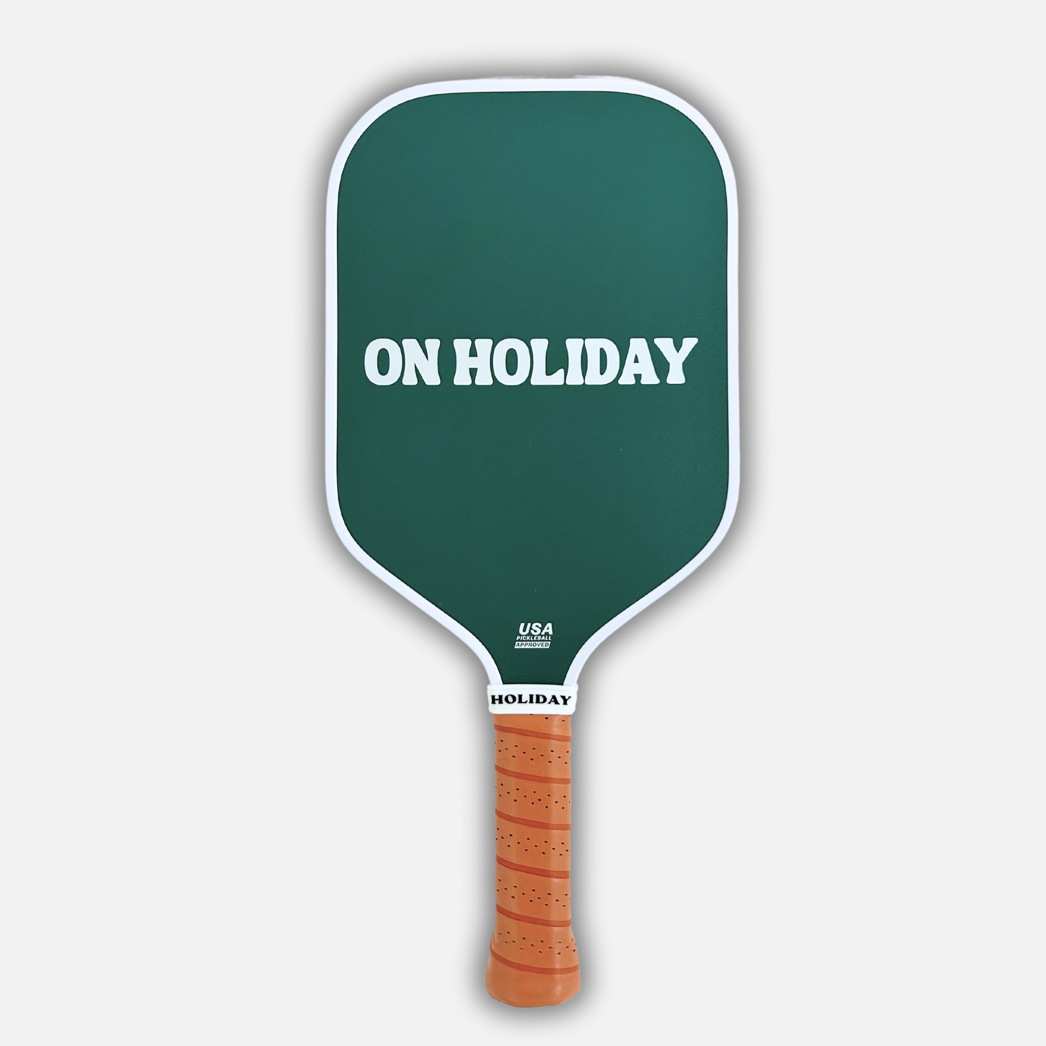 Performance Green Pickleball Paddle Brown Grip Tape