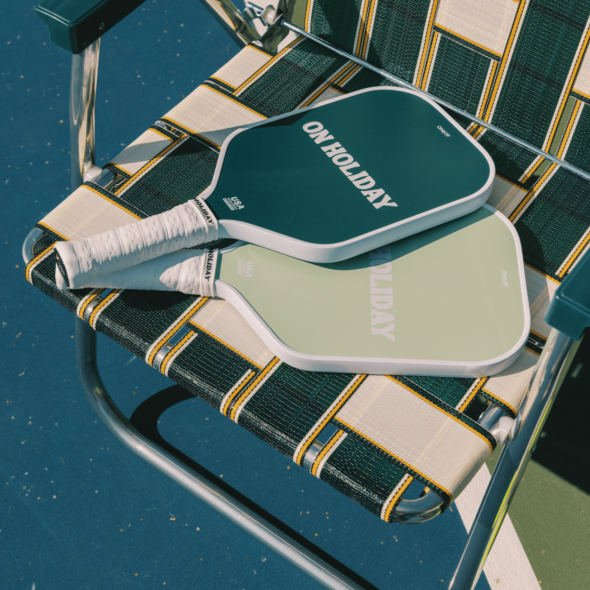 Performance Green Pickleball Paddle White Grip Tape