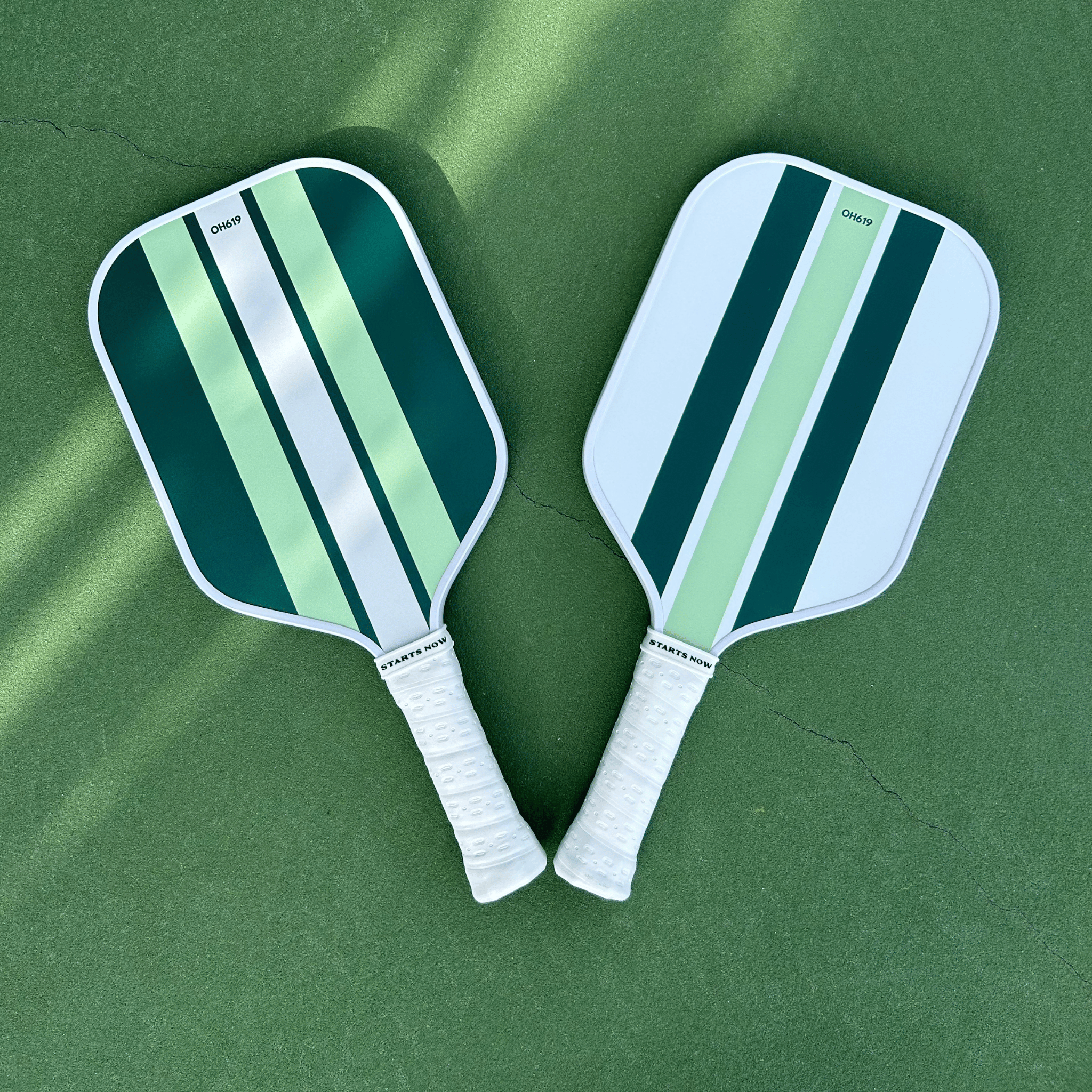 Performance Green Pickleball Paddle White Grip Tape