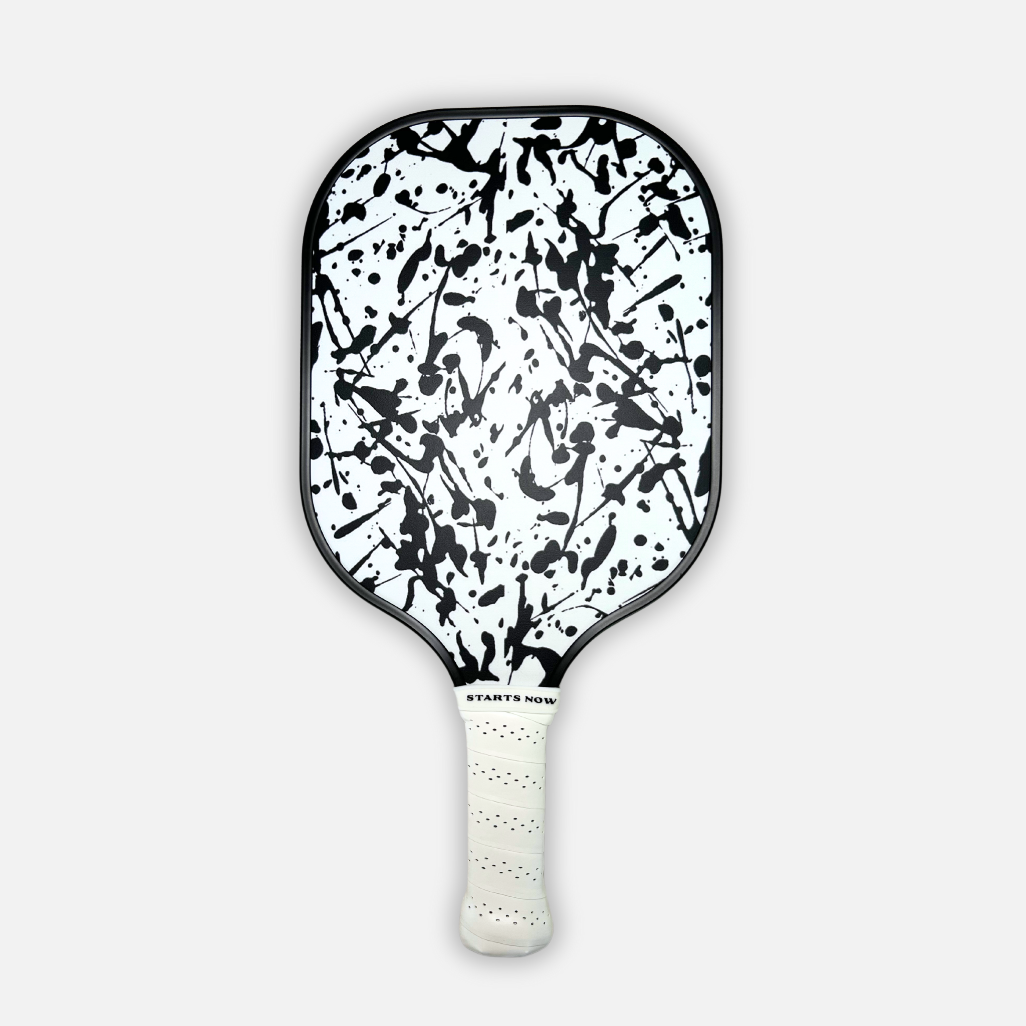 White Splatter Paint Pickleball Paddle