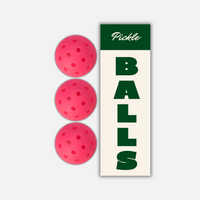 Pink Pickleball Balls - Set of 3