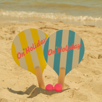Cabana Stripe Beach Paddle Set | Amalfi Blue