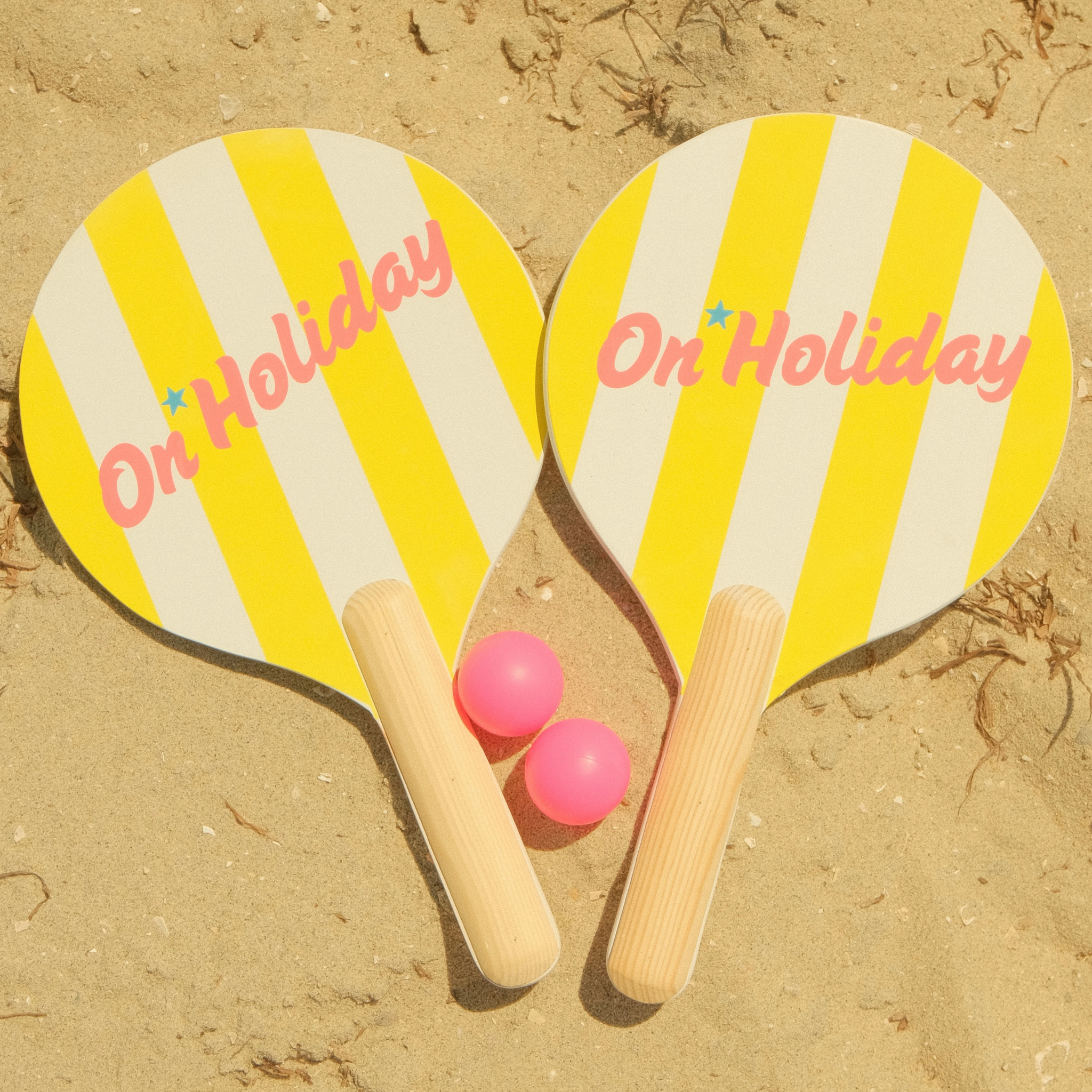 Cabana Stripe Beach Paddle Set | Amalfi Blue