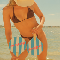 Cabana Stripe Beach Paddle Set | Amalfi Blue