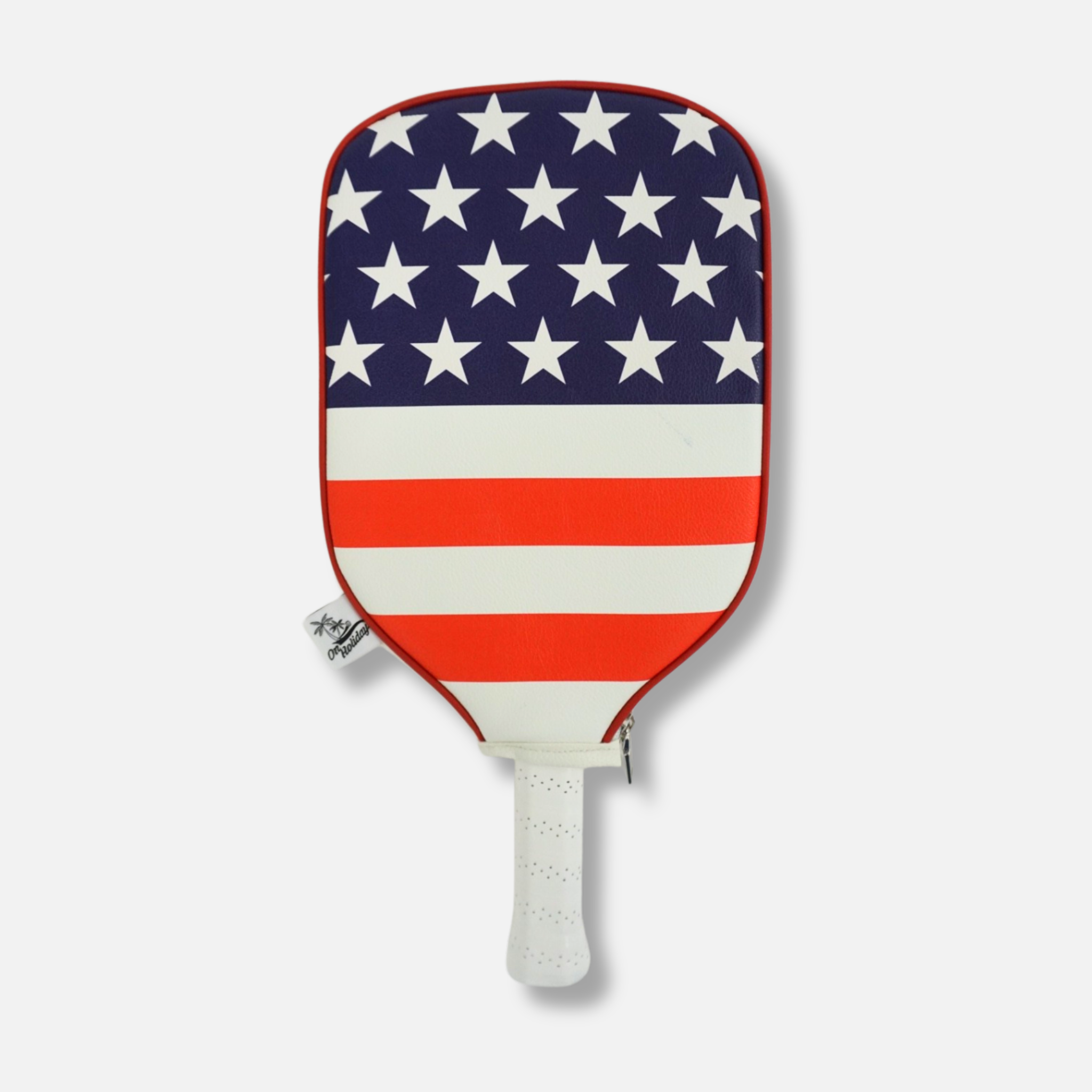 American Flag Leather Pickleball Paddle Cover