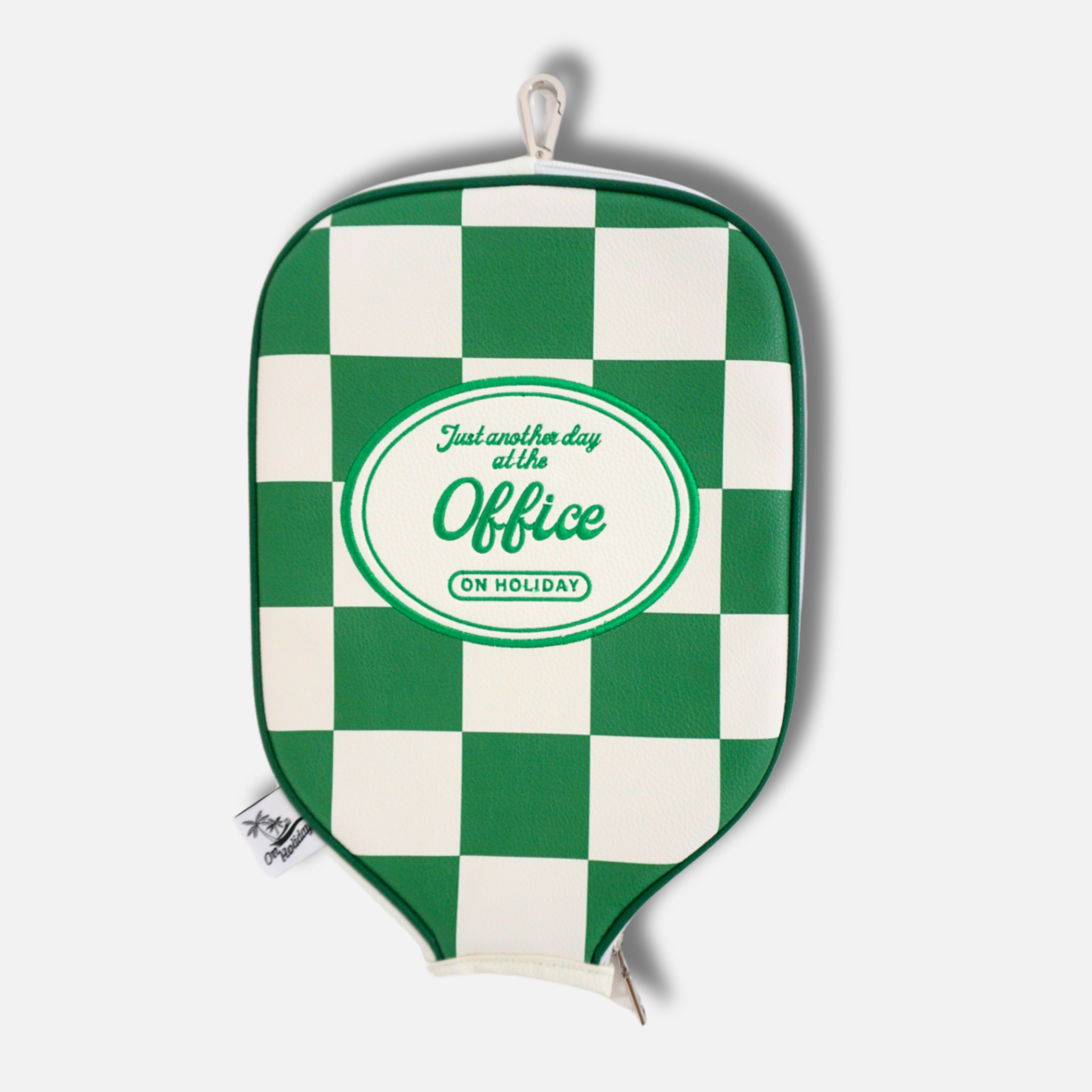 Just Another Day at the Office Leather Pickleball Paddle Cover