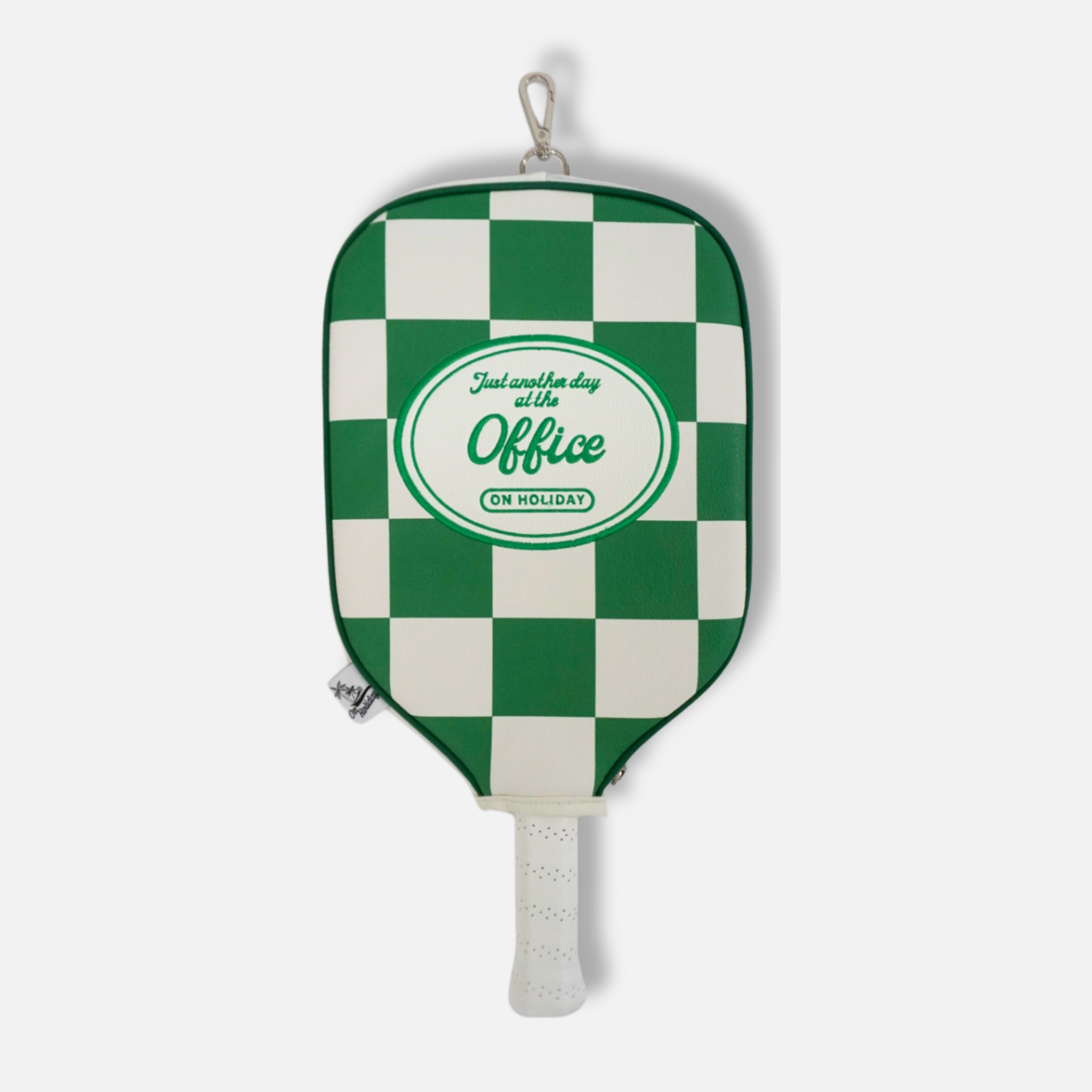 Just Another Day at the Office Leather Pickleball Paddle Cover