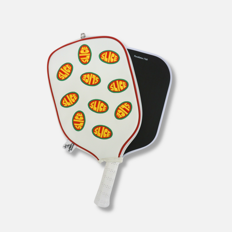 Slice Patch Leather Pickleball Paddle Cover