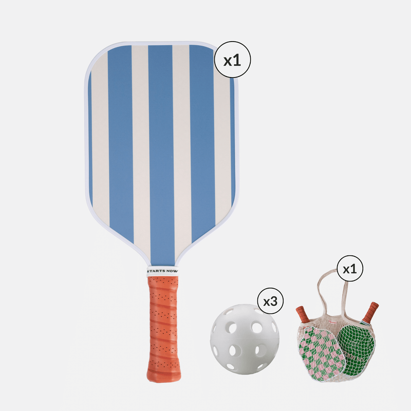 Hamptons Blue Pickleball Single Paddle Set